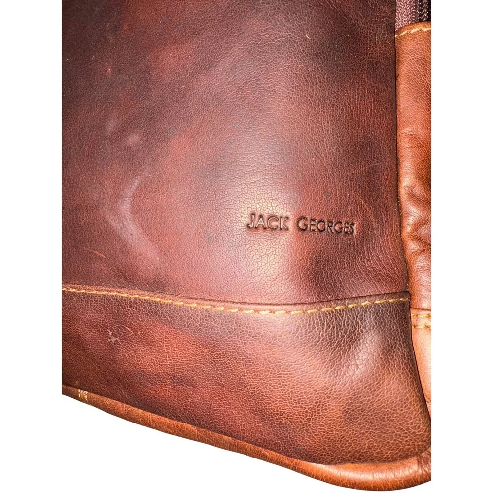 Jack Georges Voyager Compact Convertible Backpack Crossbody Brown‎